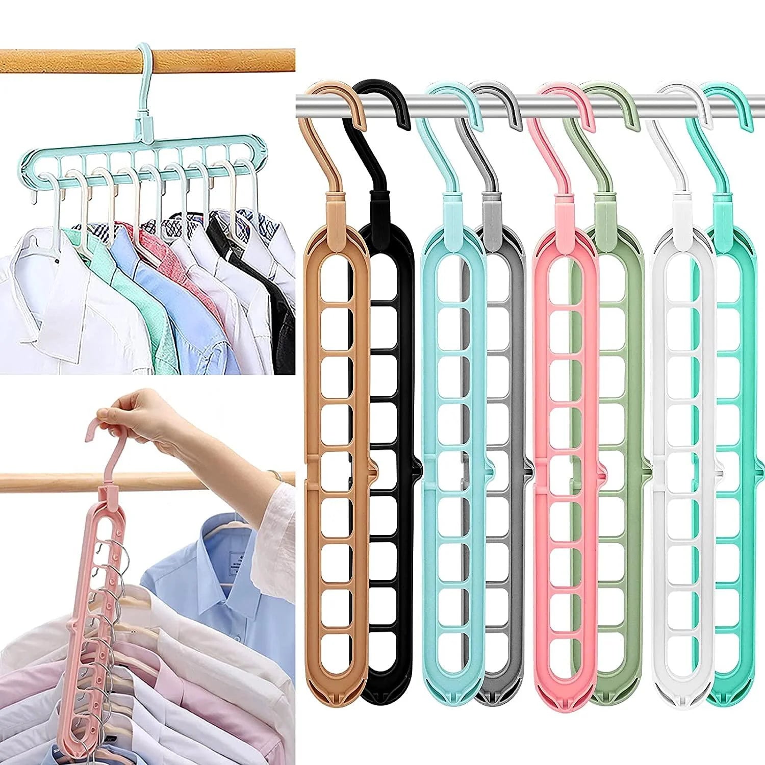 9-Hole Clothes Hanger