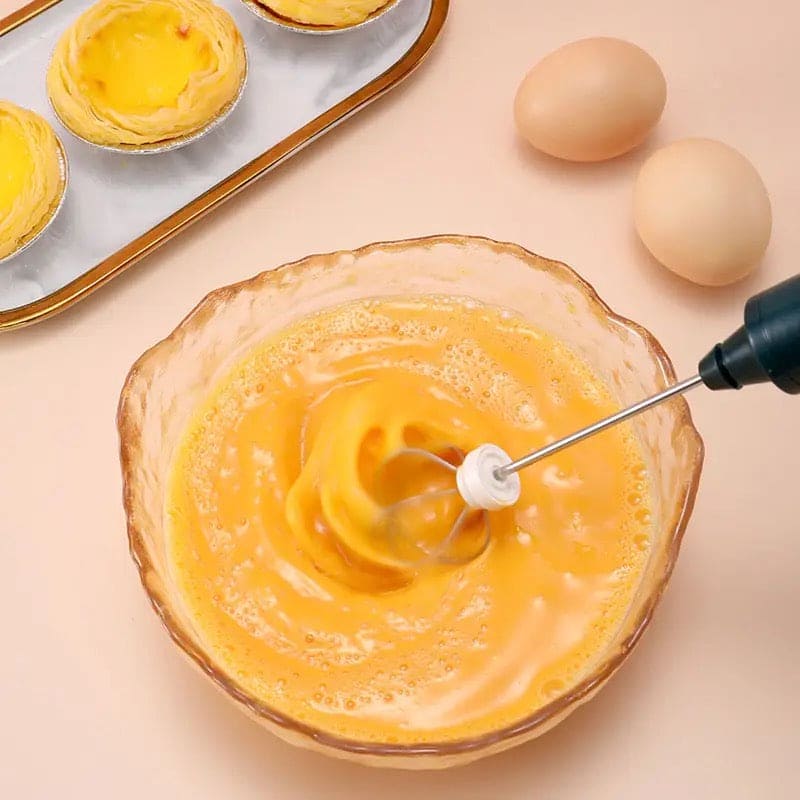 Handheld Frother Egg Beater, USB Rechargeable Coffee Blender,